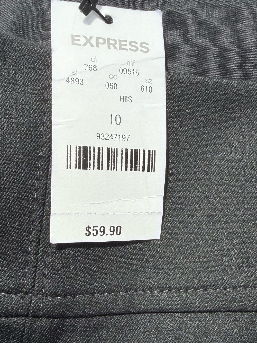 Express Black Pencil Skirt, Size 10, Party, Office, Going Out, NWT - Picture 3 of 4